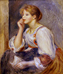 Pierre-Auguste Renoir Girl wth a Letter, 1890 oil painting reproduction