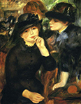 Pierre-Auguste Renoir Girls in Black oil painting reproduction