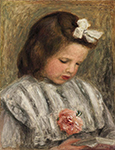 Pierre-Auguste Renoir Head of a Girl, 1893 oil painting reproduction
