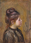 Pierre-Auguste Renoir Head of a Girl, 1898 oil painting reproduction