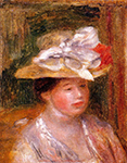 Pierre-Auguste Renoir Head of a Woman - 1913 oil painting reproduction