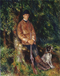 Pierre-Auguste Renoir Alfred Berard and His Dog, 1881 oil painting reproduction
