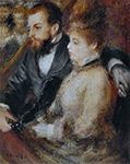 Pierre-Auguste Renoir In the Theater Box, 1874 oil painting reproduction