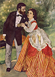 Pierre-Auguste Renoir Alfred Sisley with His Wife, 1868 oil painting reproduction