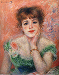 Pierre-Auguste Renoir Jeanne Samary (also known as La Reverie), 1877 oil painting reproduction