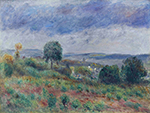 Pierre-Auguste Renoir Landscape - Auvers-sur-Oise, 1901 oil painting reproduction