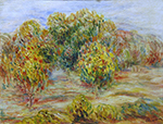 Pierre-Auguste Renoir Landscape at Cagnes 2 oil painting reproduction