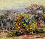 Pierre-Auguste Renoir Landscape at Collettes 2 oil painting reproduction