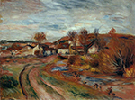 Pierre-Auguste Renoir Landscape in Normandy, 1895 oil painting reproduction