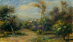 Pierre-Auguste Renoir Landscape near Cagnes 02 oil painting reproduction