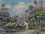 Pierre-Auguste Renoir Landscape near Cagnes 03 oil painting reproduction