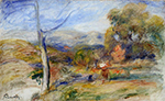 Pierre-Auguste Renoir Landscape near Cagnes, 1910 oil painting reproduction