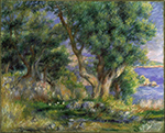 Pierre-Auguste Renoir Landscape near Manton, 1883 oil painting reproduction