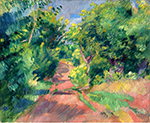 Pierre-Auguste Renoir Landscape near Varengeville, 1885 oil painting reproduction