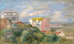Pierre-Auguste Renoir Landscape of Montmartre oil painting reproduction