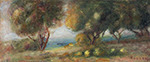 Pierre-Auguste Renoir Landscape of the Seaside oil painting reproduction