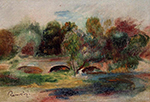 Pierre-Auguste Renoir Landscape with Bridge, 1900 02 oil painting reproduction