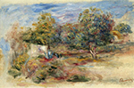 Pierre-Auguste Renoir Landscape with House (etude), 1913 oil painting reproduction