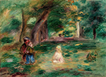 Pierre-Auguste Renoir Landscape with Three Figures oil painting reproduction