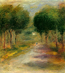 Pierre-Auguste Renoir Landscape with Trees oil painting reproduction