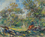 Pierre-Auguste Renoir Landscape with Woman, 1890 oil painting reproduction