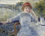 Pierre-Auguste Renoir Alphonsine Fournaise on the Isle of Chatou, 1879 oil painting reproduction