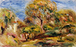 Pierre-Auguste Renoir Landscape, 1917 oil painting reproduction