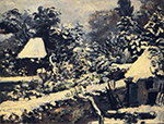 Pierre-Auguste Renoir Landscape, Snow Effect, 1868 oil painting reproduction