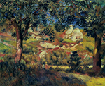 Pierre-Auguste Renoir Lanscape in La Roche-Guyon, 1887 oil painting reproduction