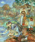 Pierre-Auguste Renoir Laundresses, 1888 oil painting reproduction