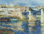 Pierre-Auguste Renoir Le Pont de Chatou, 1875 oil painting reproduction