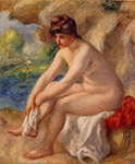 Pierre-Auguste Renoir Leaving the Bath, 1890 oil painting reproduction