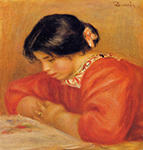Pierre-Auguste Renoir Leontine Reading - 1909 oil painting reproduction