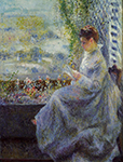 Pierre-Auguste Renoir Madame Chocquet Reading, 1876 oil painting reproduction