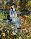 Pierre-Auguste Renoir Madame Leon Clapisson among the Roses, 1882 oil painting reproduction