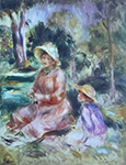 Pierre-Auguste Renoir Madame Renoir and Her Son Pierre, 1880 oil painting reproduction