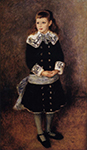 Pierre-Auguste Renoir Marthe Berard (also known as Girl Wearing a Blue Sash)- 1879 oil painting reproduction