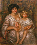 Pierre-Auguste Renoir Mother and Child (Madame Thurneyssan and Her Daughter), 1910 oil painting reproduction