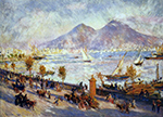 Pierre-Auguste Renoir Mount Vesuvius in the Morning, 1881 oil painting reproduction