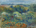 Pierre-Auguste Renoir Mountain`s Slope, Bushes and Flowers, 1914 oil painting reproduction