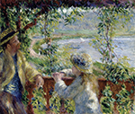 Pierre-Auguste Renoir Near the Lake, 1879 oil painting reproduction