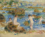 Pierre-Auguste Renoir Nude Boys on the Rocks at Guernsey, 1883 oil painting reproduction