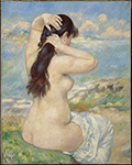 Pierre-Auguste Renoir Nude Fixing Her Hair, 1885 oil painting reproduction