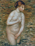 Pierre-Auguste Renoir Nude Stading in the Water, 1888 oil painting reproduction