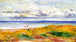 Pierre-Auguste Renoir On a Cliff, 1880 oil painting reproduction