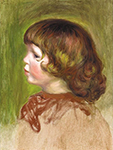 Pierre-Auguste Renoir Pierre Renoir`s Profile, 1891 oil painting reproduction