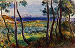 Pierre-Auguste Renoir Pines in the Vicinity of Cagnes, 1910 oil painting reproduction