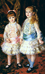 Pierre-Auguste Renoir Pink and Blue, 1881 oil painting reproduction