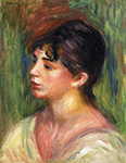 Pierre-Auguste Renoir Portrait of a Young Woman oil painting reproduction