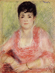 Pierre-Auguste Renoir Portrait of a Woman in a Red Dress, 1881 oil painting reproduction